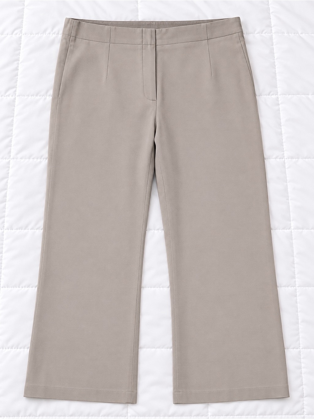 NWOT NIC+ZOE Wonderstretch Beige Straight Leg Pants Size 18 $138 Retail